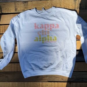 Jerzees White Sweatshirt with KXA Print